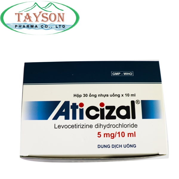 Thuốc Aticizal - Levocetirizin dihydrochlorid 5 mg